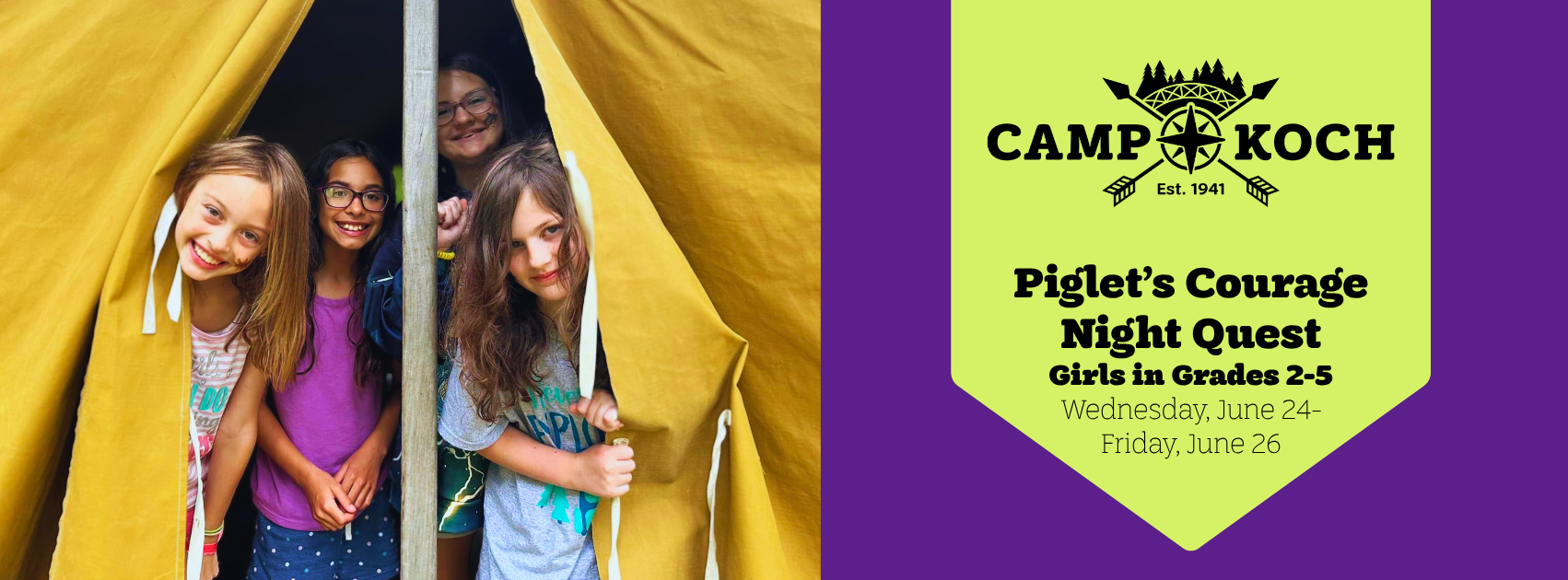 Piglet's Courage Night Quest | Camp Koch